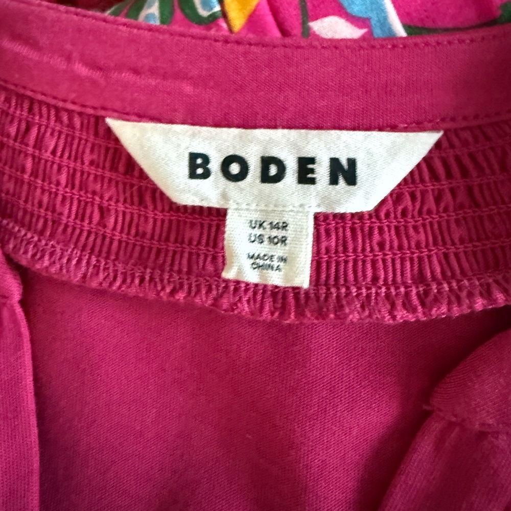 Blden button dress fuschia